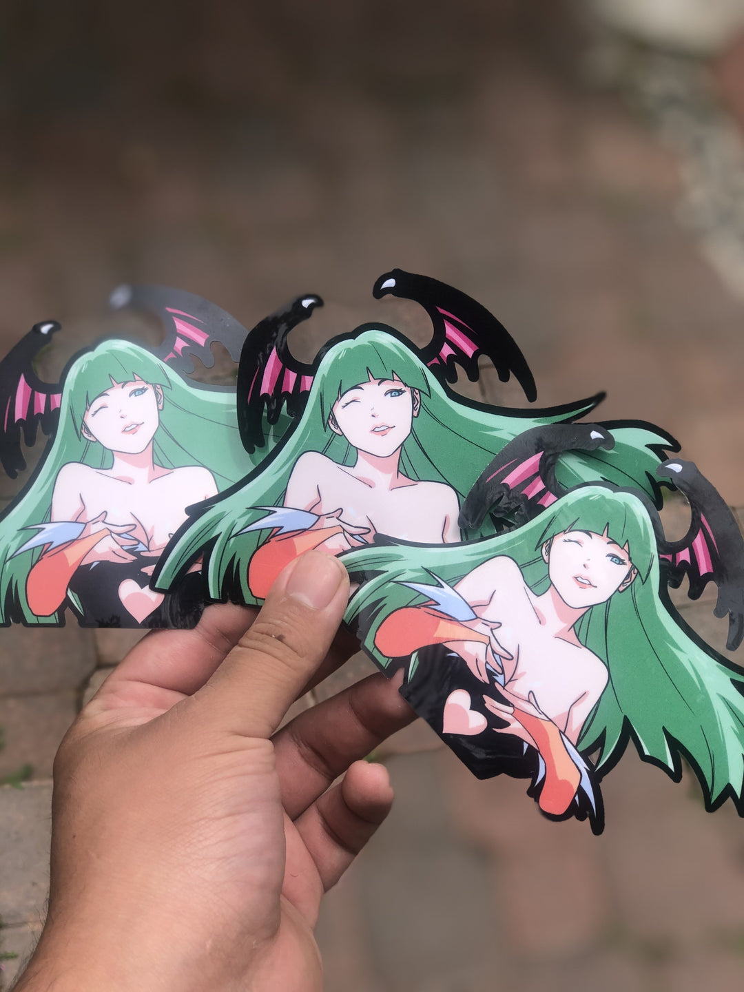 Morrigan Peeking Sticker | Streetfighter | Midnight Trickery