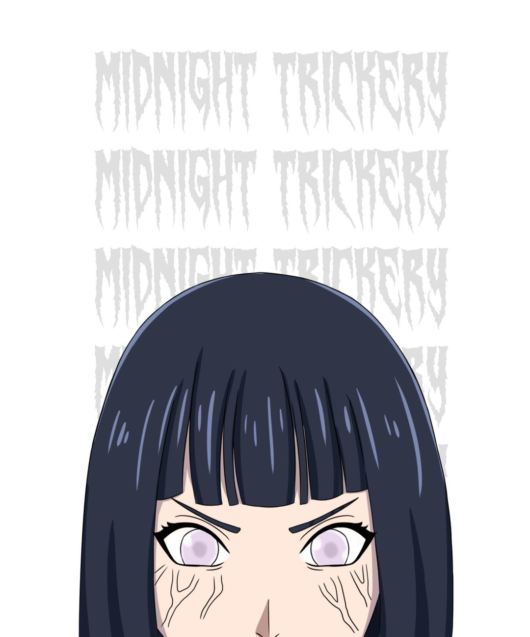 Hinata Peeking Sticker | Naruto | Midnight Trickery